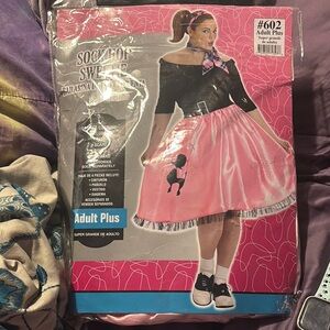 Pink Poodle Skirt Costume